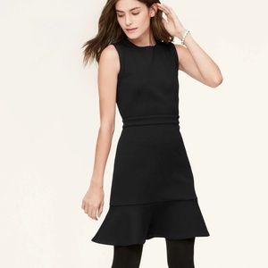 Loft Scuba Flounce Dress